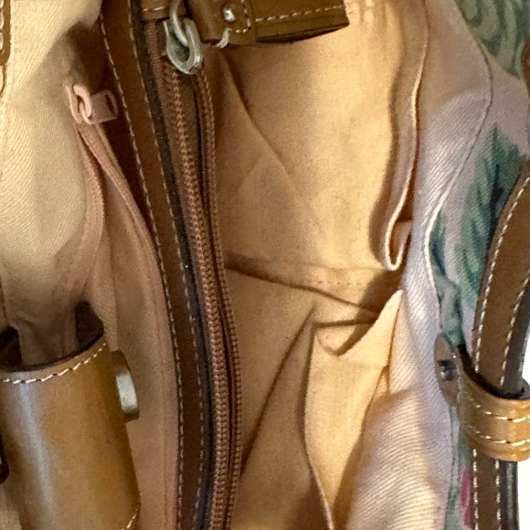 Never used Fossil canvas crossbody floral motif bag - Picture 5 of 5